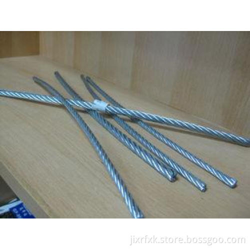6mm Solid 304 Steel Wire Rope 7x37 For Crane / Bicycle Fitt